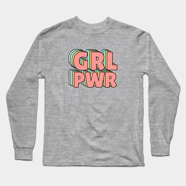 GRL PWR PASTEL Long Sleeve T-Shirt by lukassfr